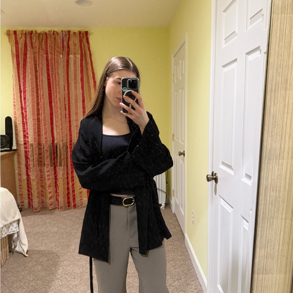 Zara Elegant Black Cardigan